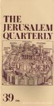 The Jerusalem Quarterly ; Number Thirty Nine, 1986